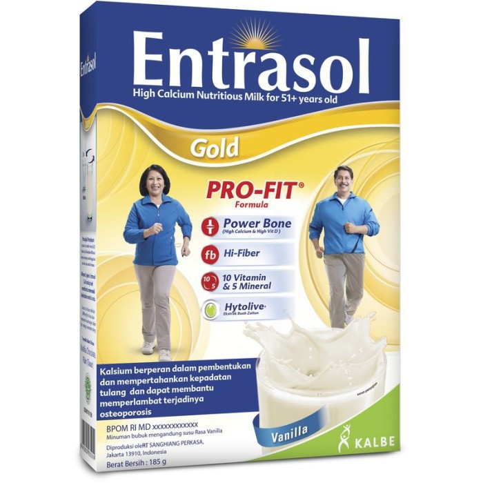 

Entrasol Gold Susu Bubuk Vanila 185G