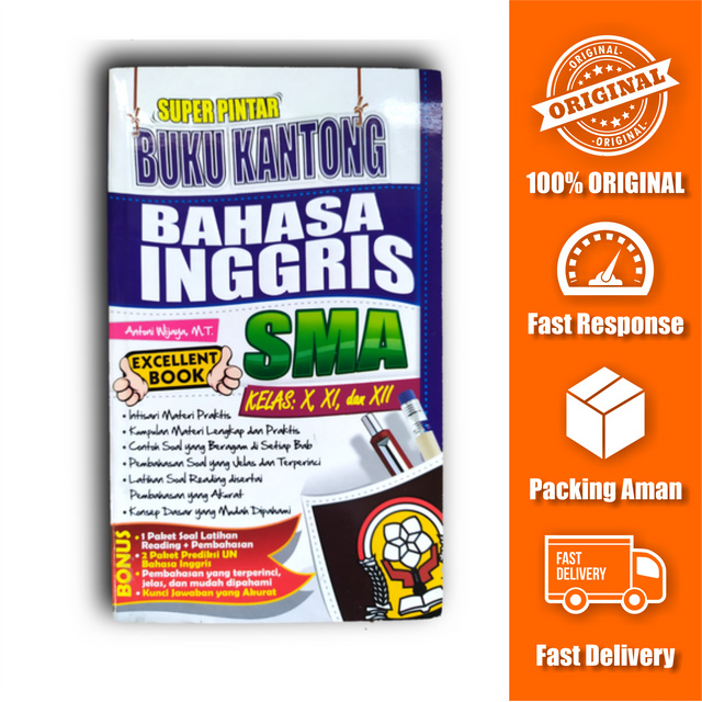 Super Pintar Buku Kantong Bahasa Inggris SMA Kelas X, XI, dan XII