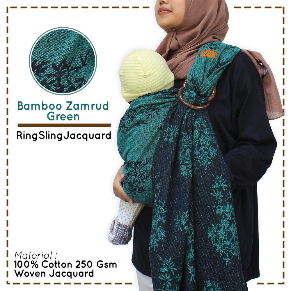 (BISA COD) Cuddleme Ringsling Tenun Jacquard Gendongan Bayi Ringsling