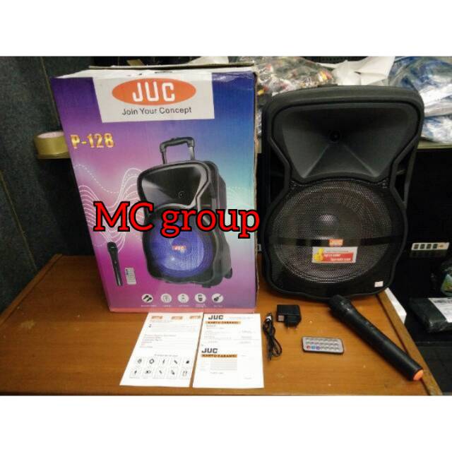 Speaker 12 inch meeting portable WIRELESS JUC  P 128 USB BT  speaker juc p128