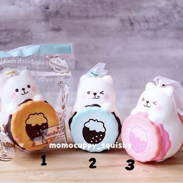 PROMO SQUISHY LICENSED marmo sandwich cookies by ibloom ORI JEPANG