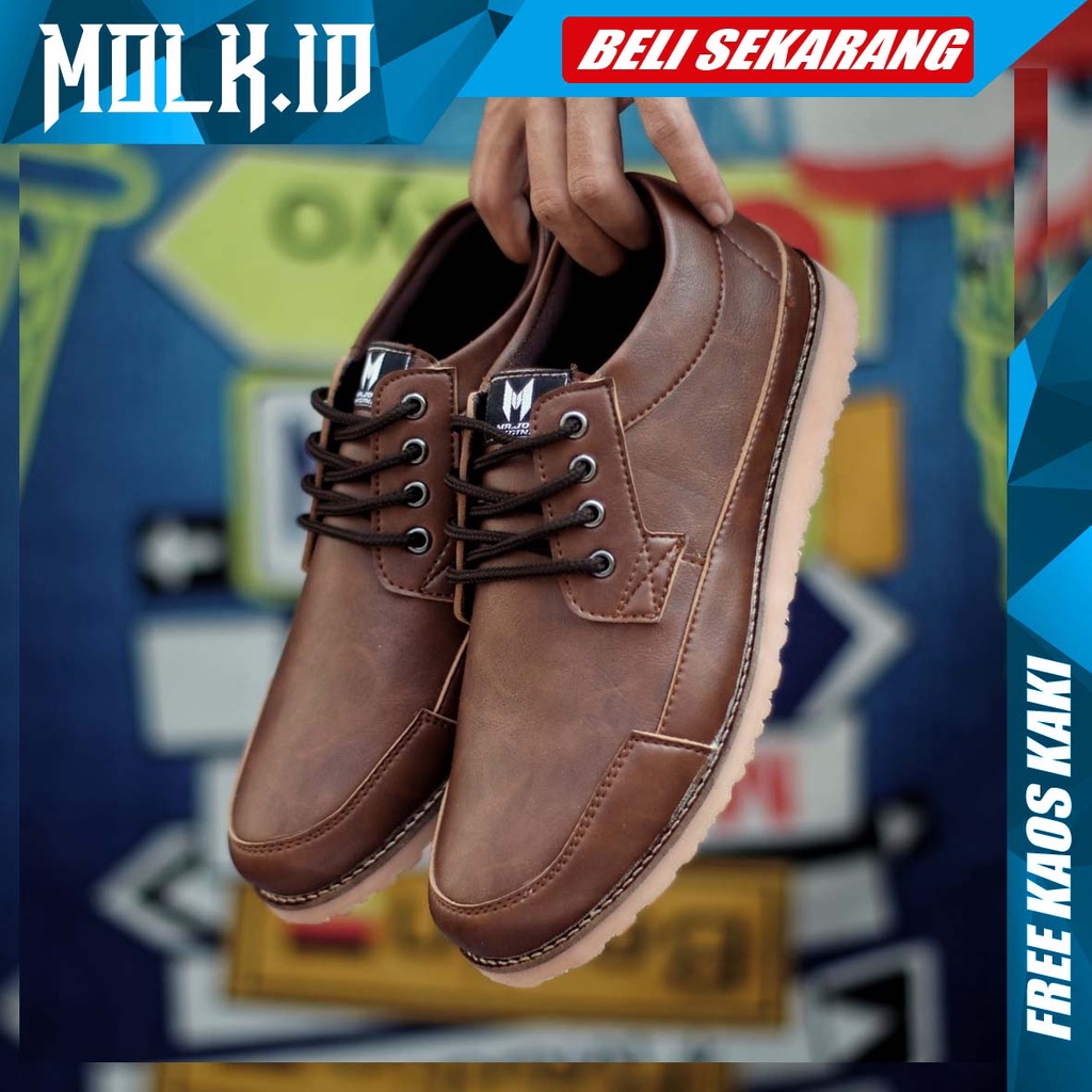 MOLK|Sepatu Formal Casual Pria Tali Main Gaya Santai Kantor Ori Kondangan Pesta Footwear Original