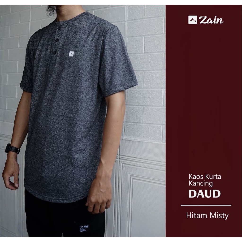 Kaos Kurta Daud Kancing By Zain Moslem Apparel