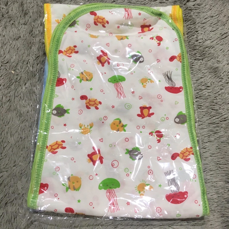 (isi 12pcs) Popok Kain Tali Bayi Single Tebal Motif Tabur