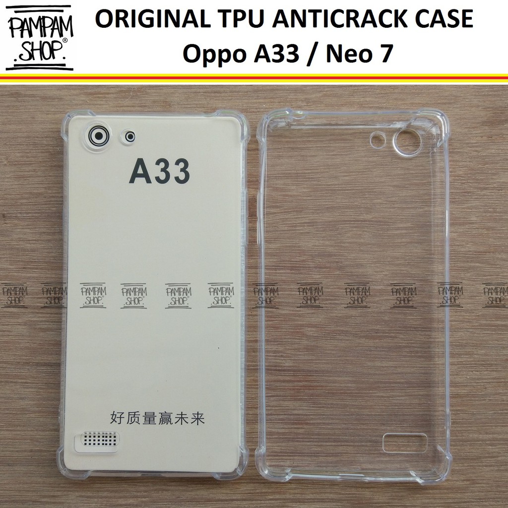 Case TPU Anti Crack Oppo A33 Neo 7 Fuze Ultrathin Anti Pecah Anticrack Ultra Thin Transparan A 33