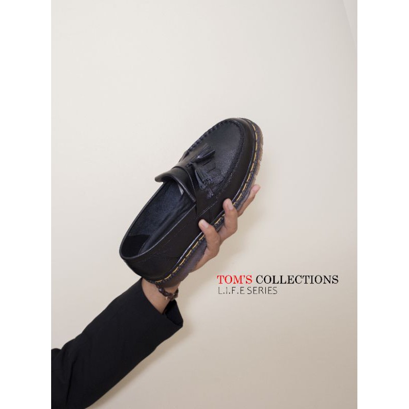 TOM'S - Sepatu Loafers Pria Kulit Asli Original - AND