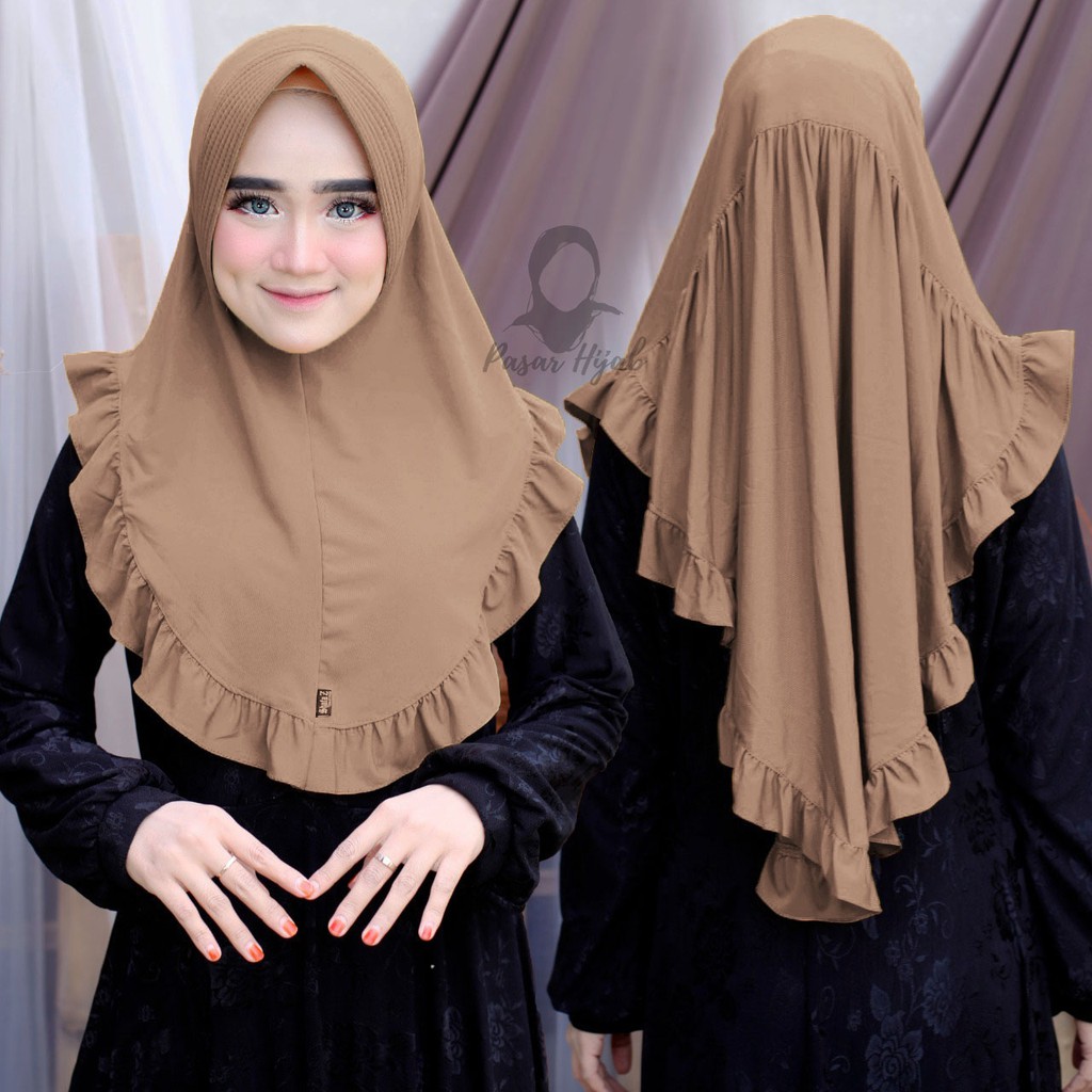 Jilbab Instan Mahkota Hijab Instan Jersey Premium Kerudung Bergo Pasar Hija'b