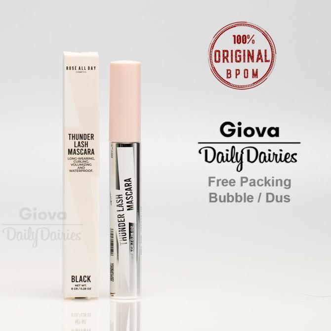 Rose all day thunder lash mascara black maskara hitam