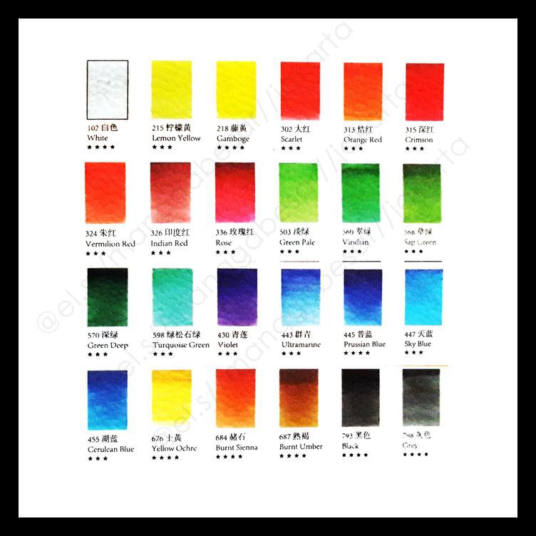 

Maries Watercolour Cake Set 24 Warna ( Cat Air ) Terlengkap