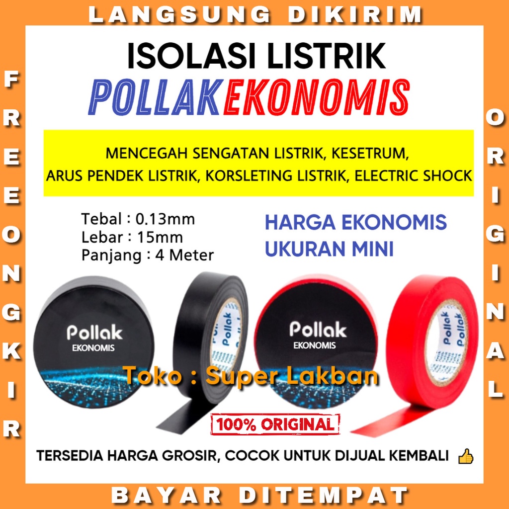 Isolasi Listrik Hitam Pollak Deer Brand Setara Gold Tape Solasi Kabel Berkualitas Murah