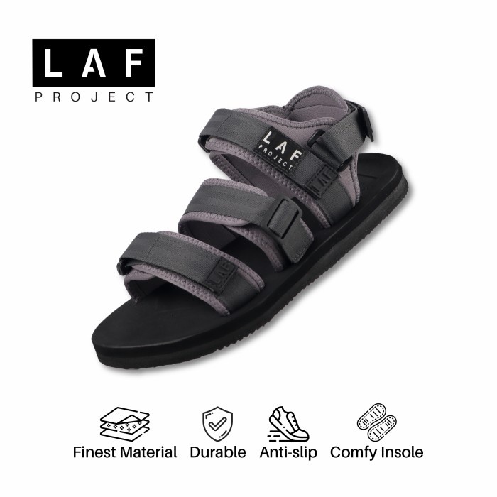 Sandal Gunung Hiking Pria Wanita Casual Jackal Grey LAF Project