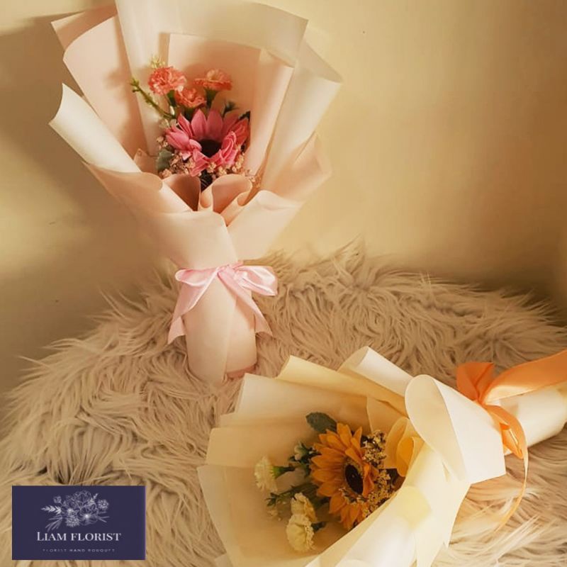 FLOWER BOX/SINGLE ROSE/BUKET MAWAR BOX MIKA/BUKET BUNGA ARTIFICIAL/BUKET WISUDA ANNIVERSARY