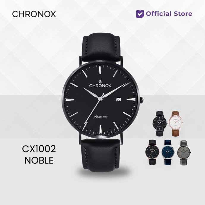 Jam Tangan Pria Chronox CX1002 Noble Full HItam Termurah