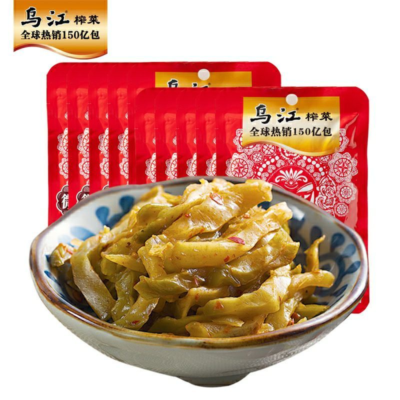 

wu jiang sayur asin dan rumput laut / seaweed siap saji 乌江榨菜 海苔丝