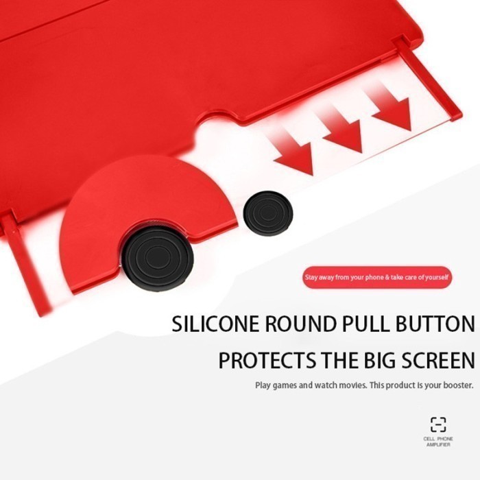 3D Folding Phone Screen Projector Amplifier Pembesar Layar Hp Phone 3D