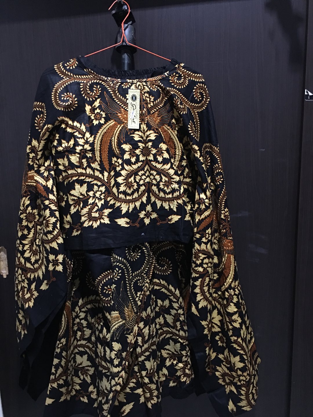 Batik Couple 2543 Blus Batwing Rok Lilit Kemeja Pria Wanita Modern Premium Sarimbit Katun