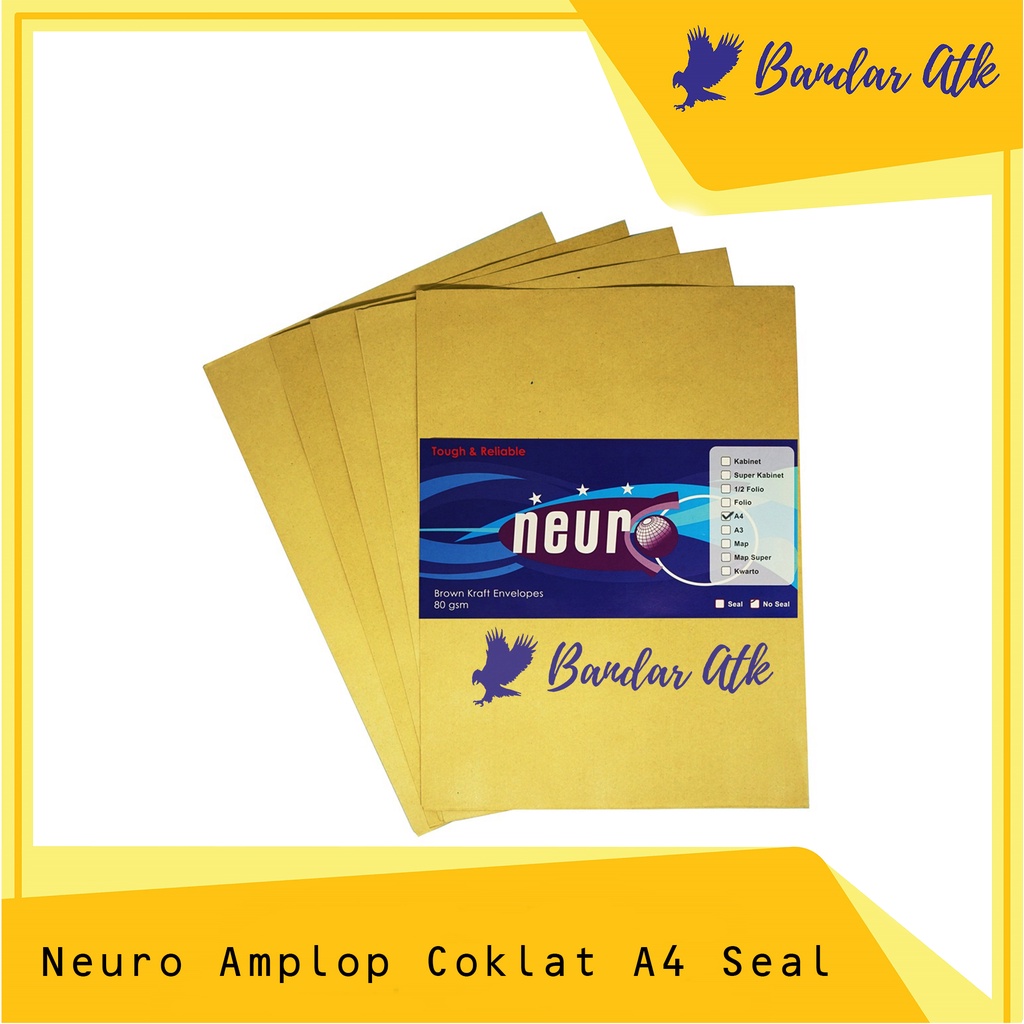 

NEURO Amplop Coklat A4 SEAL - 30 x 22 cm [1 PACK]