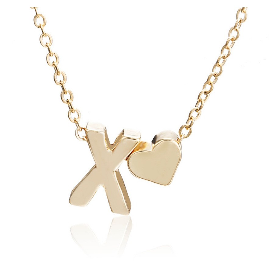 Grosir - K480 (N - Z) Kalung Huruf Love Kecil Stainless / Fashion Style / Set Perhiasan Wanita