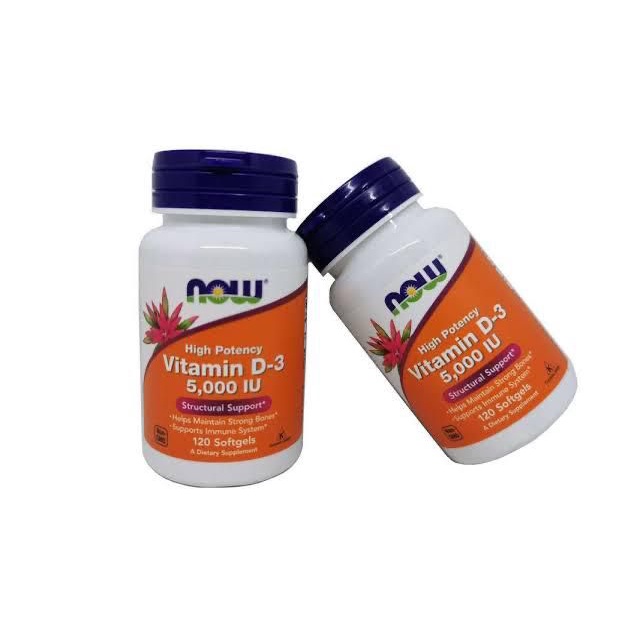 ORIGINAL  NOW FOODS VITAMIN D3 5000IU, D3 2000IU, D3 1000IU