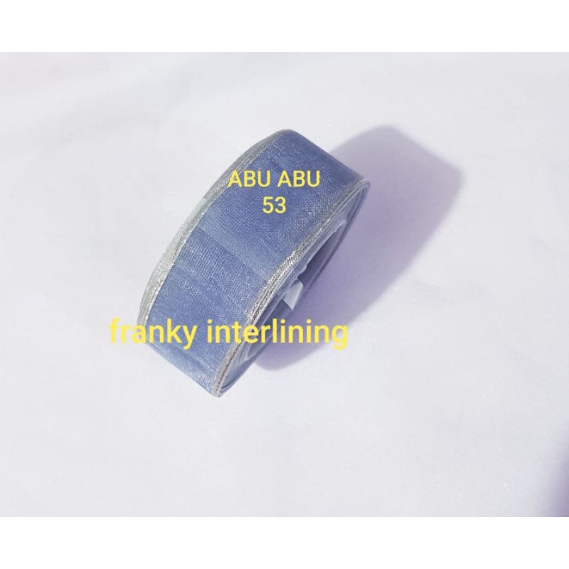 

PITA ORGANDI LIST Lebar 2,5cm ( 1" ) PER ROLL ISI 18 METER