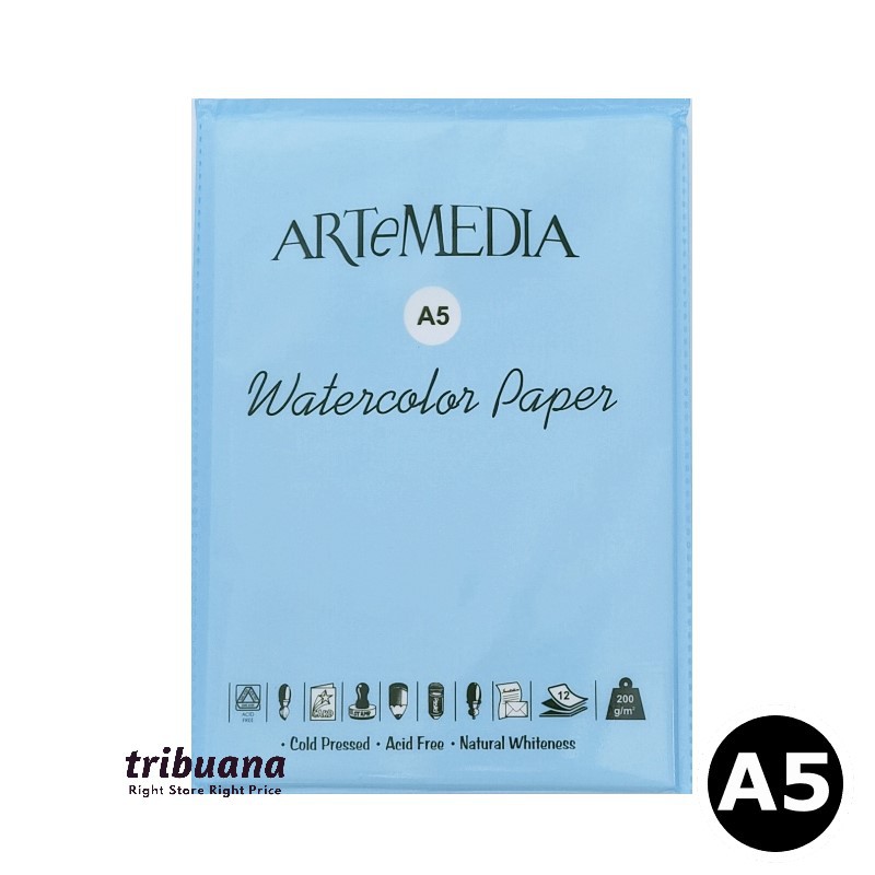 

ARTeMEDIA Watercolor Paper A5/Kertas Khusus cat Air A5/Watercolour Paper A5
