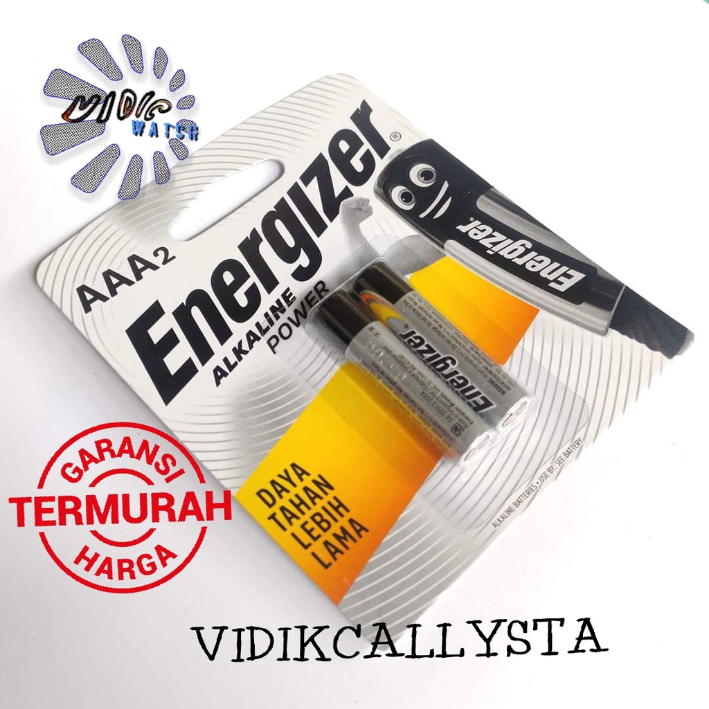 BATERAI ENERGIZER ALKALINE POWER AA AAA A3 A2 E91 LR6 / AAA A3 E92 LR03 1.5V ASLI ISI 2