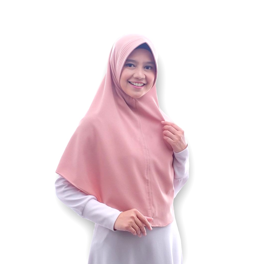 JILBAB INSTAN JUMBO MURAH / Kerudung instan / Jilbab bergo maryam SIMPLE PAD JUMBO L murah (TANPA TALI)