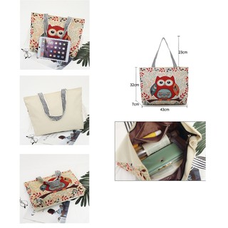  CIVETO  Owl Tote Bag Tas Selempang Wanita Tas Motif OWL 