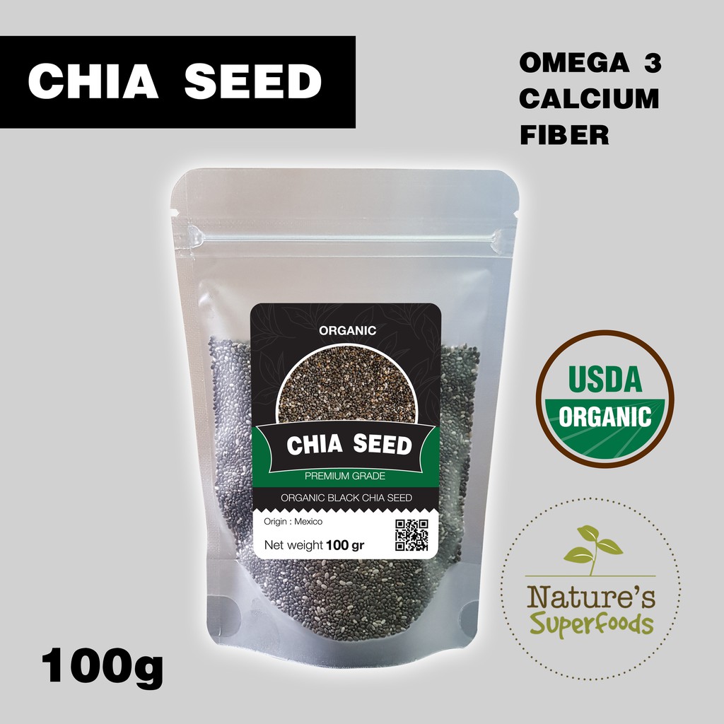 

CHIA SEED | ORGANIK BIJI CHIA | CHIA SEEDS 100 gram