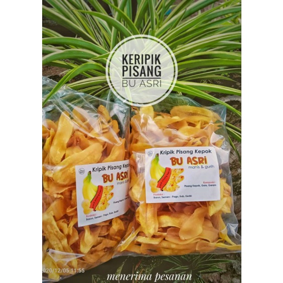 

Kripik Sukun Pisang kepok asli Kediri