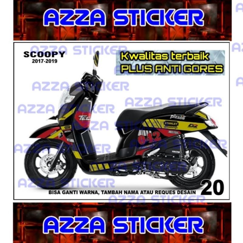 Sticker decal Scoopy 2019 Full Body decal Scoopy 2019 Full body 20