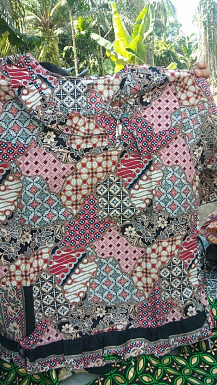 Couple Batik Prada Emas Bagan Api Size M, L, Xl, Xxl