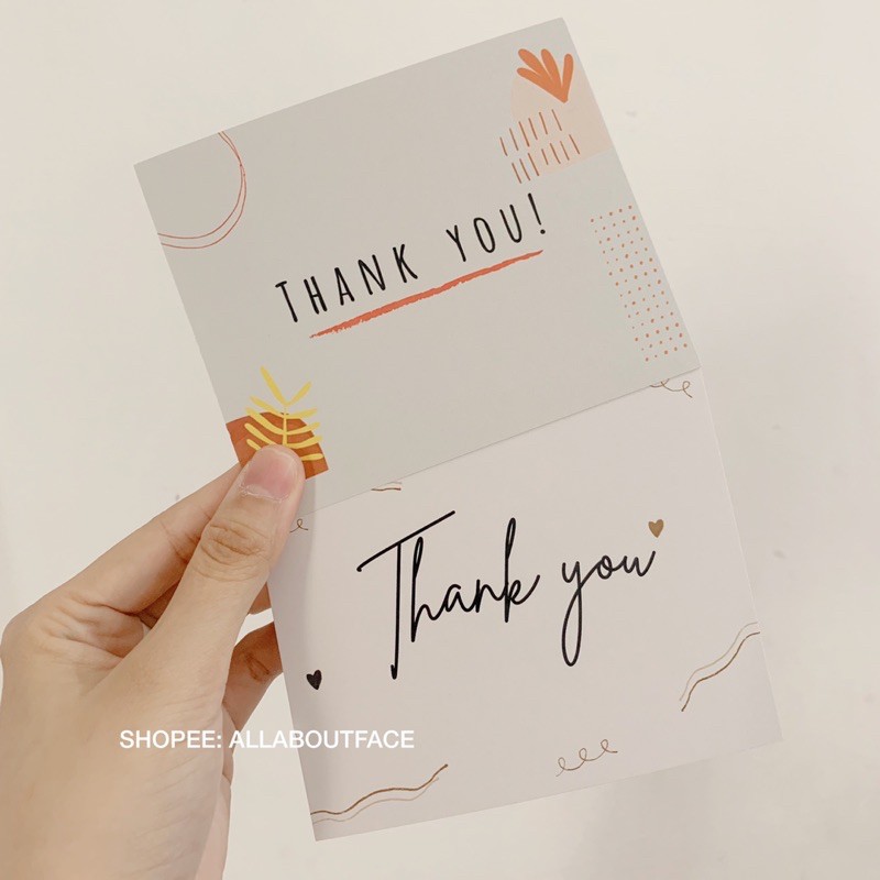 [ADDITIONAL] AllAboutFace KARTU ULANG TAHUN/ THANK YOU/ TERIMA KASIH/ BIRTHDAY CARD/ THANK YOU CARD