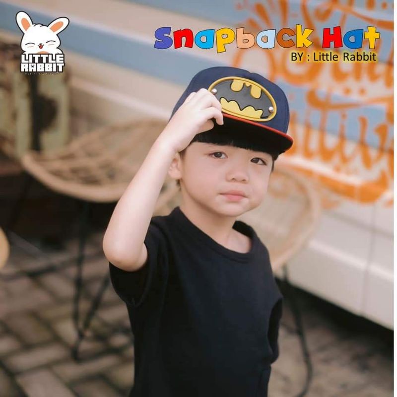COD TOPI ANAK COWOK | LITTLE RABBIT SNAPBACK HAT fit 2 tahun- 7 tahun