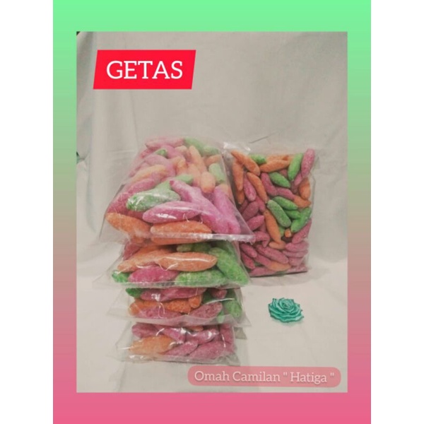 

getas, widaran manis telek kucing warna warni, 120 gr dan 240gr