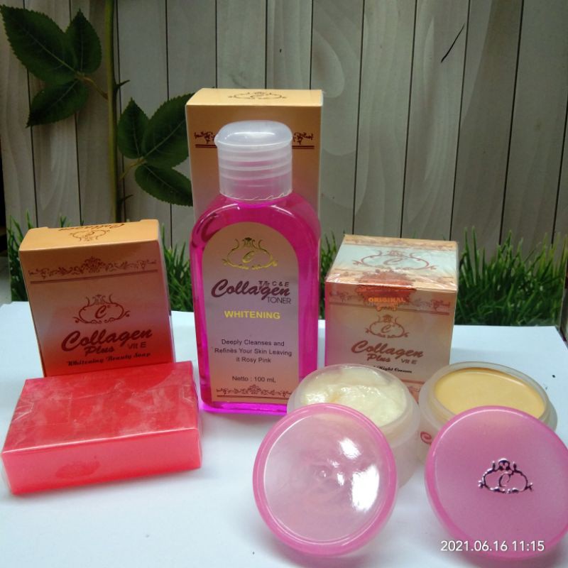 Gratis Masker Naturgo / Cream Collagen - Paket Krim Collagen Original + Sabun Plus Toner Whitening