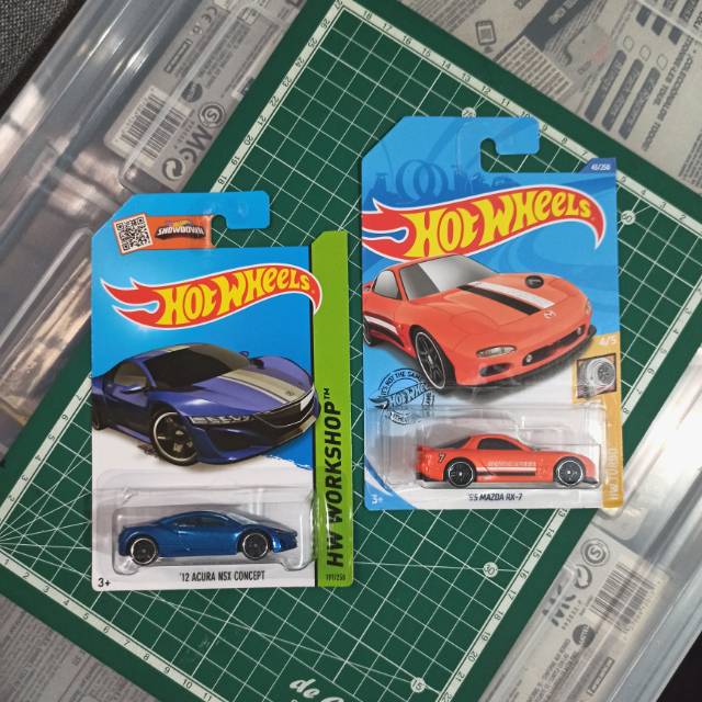 Hotwheels PAKET Acura NSX Concept & Mazda RX7