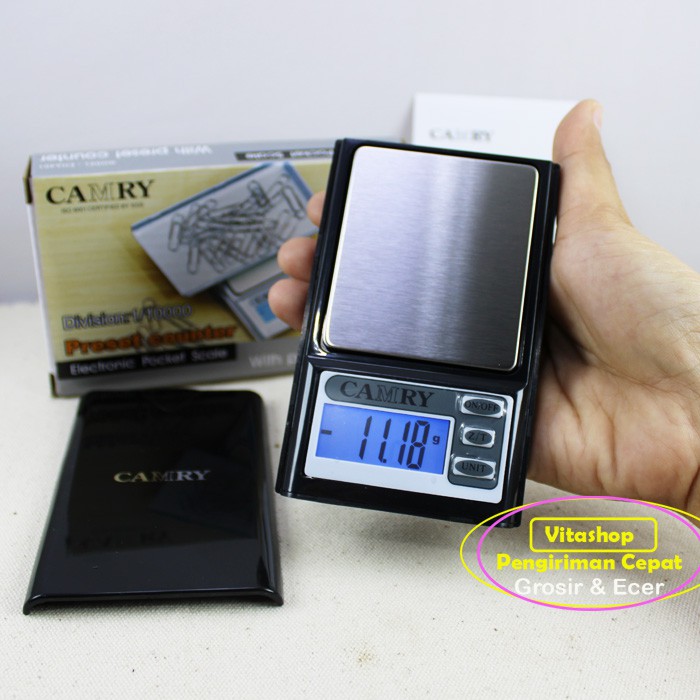 TIMBANGAN EMAS DIGITAL CAMRY 100G/0.01G POCKET SCALE AKURAT