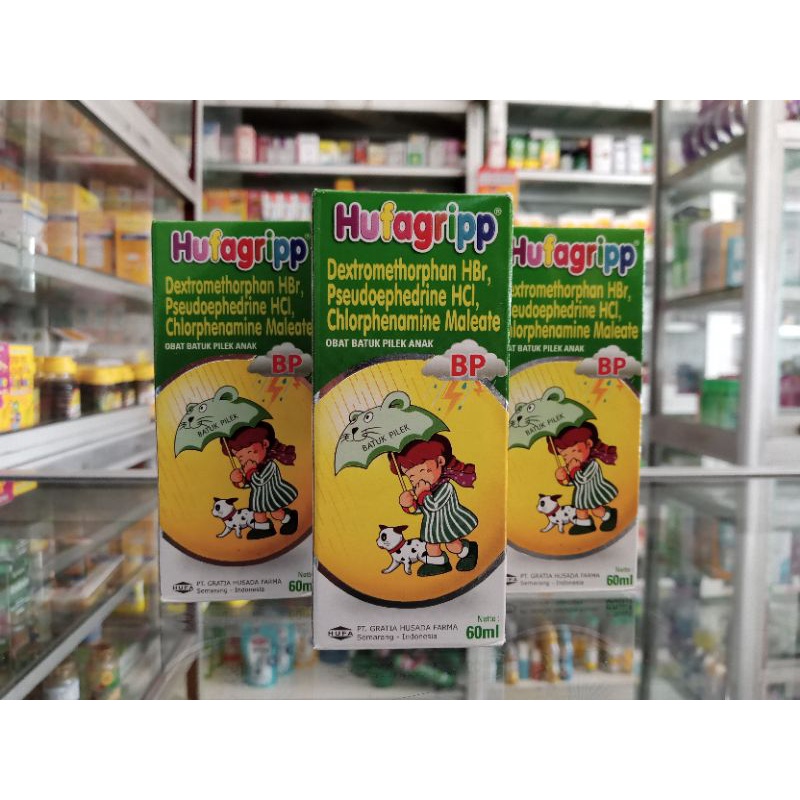 HUFAGRIP BP SIRUP 60 ml | Obat Batuk Pilek Anak - ED 09/2026