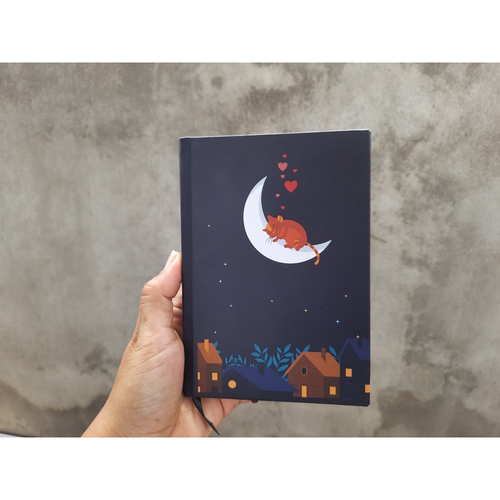 

Hardcover Notebook A6 Motif Cat 1