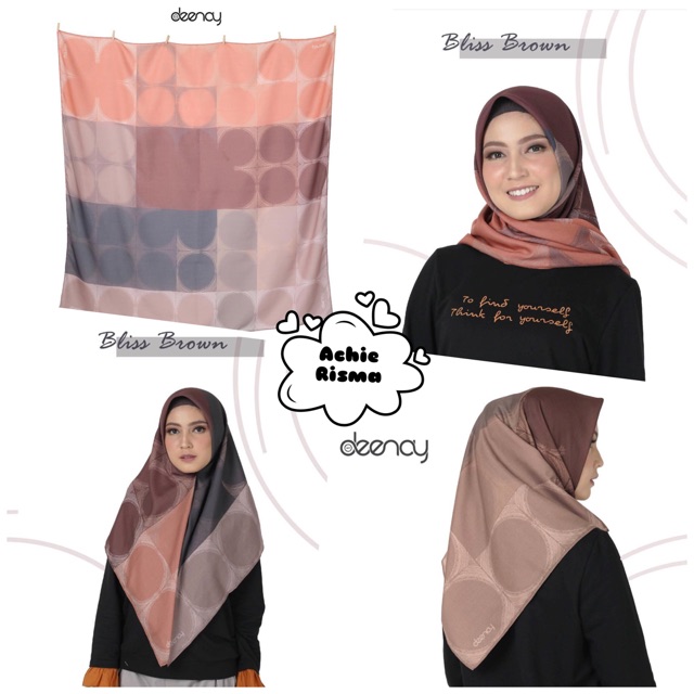Deenay Bliss Brown || Deenay Scarves || Kerudung Deenay