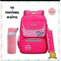 Tas Ransel Sekolah Anak Model Paus Plus My Botol Untuk Anak Paud TK Sd