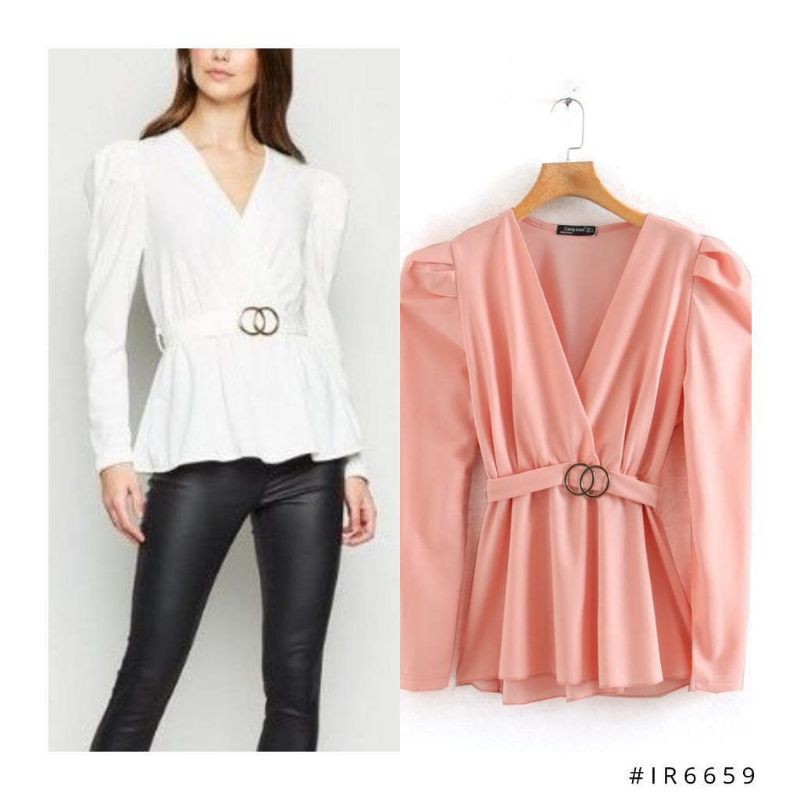 IR6659 - White, Pink, Black Long Sleeve