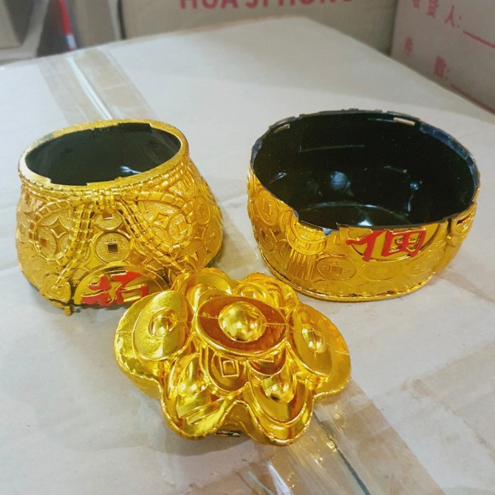 Tempat Permen Yenpao Emas Murah Candy Jar Yenpau Gold Kado Imlek Murah Harga Grosir Termurah