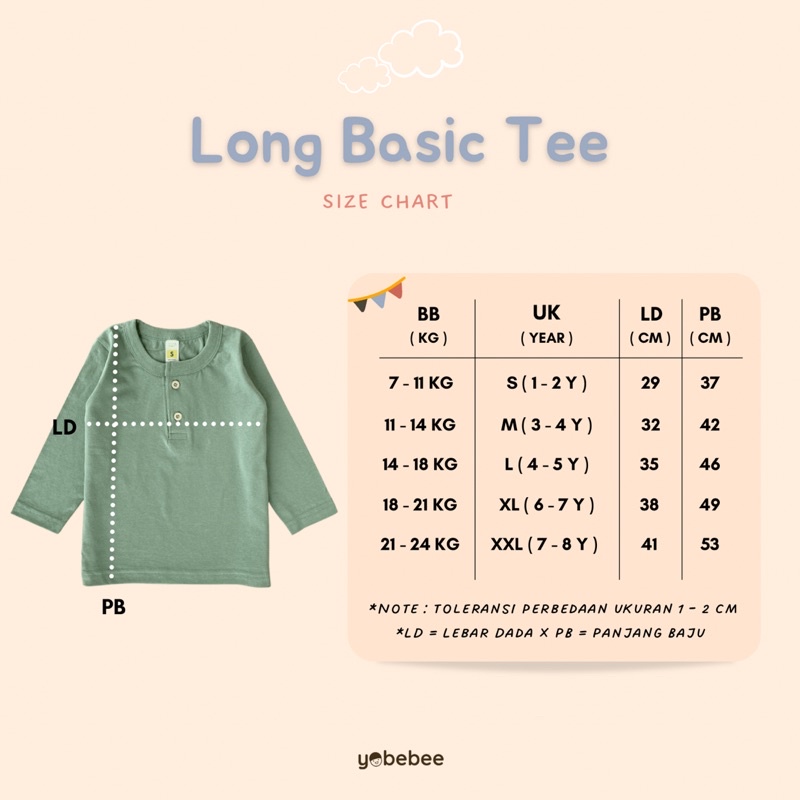 Yobebee Kaos Long Basic Tee Polos Anak Laki Laki Usia 2 4 6 8 9 Tahun Kaos Henley Kancing Model Tangan Panjang Baju Atasan Kids Cotton Combat Lembut Strech Boy Tee Shirt Model Casual Santai Kaos Anak Cowok Cewek Unisex Perempuan