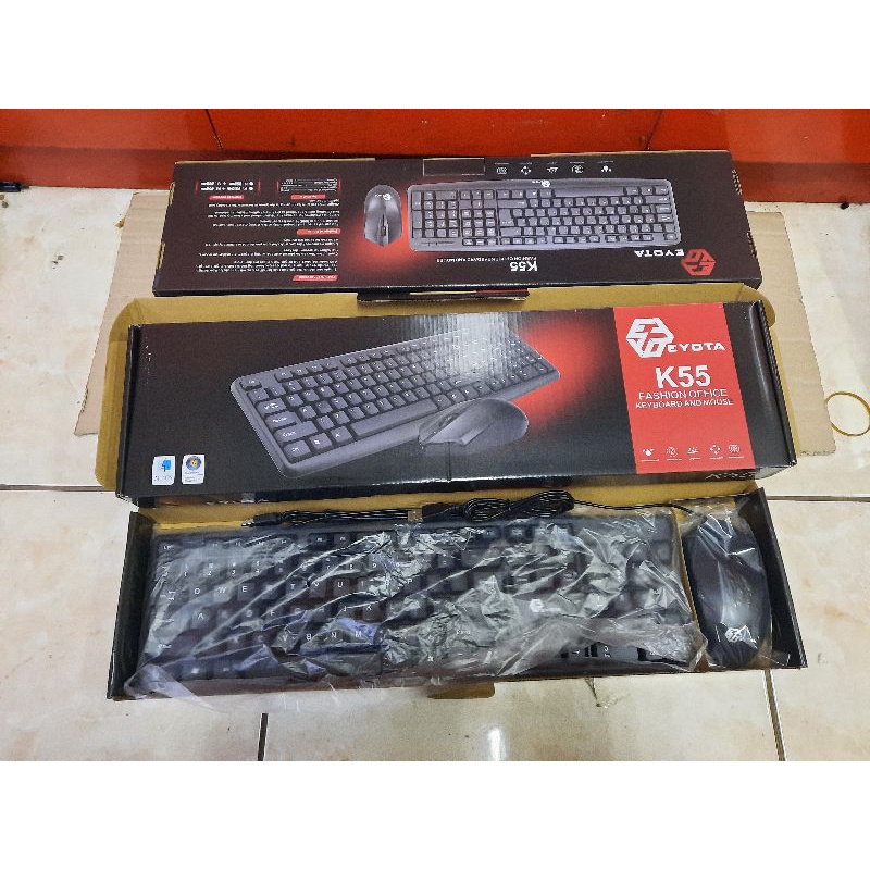 Paket Keyboard Mouse USB Baru