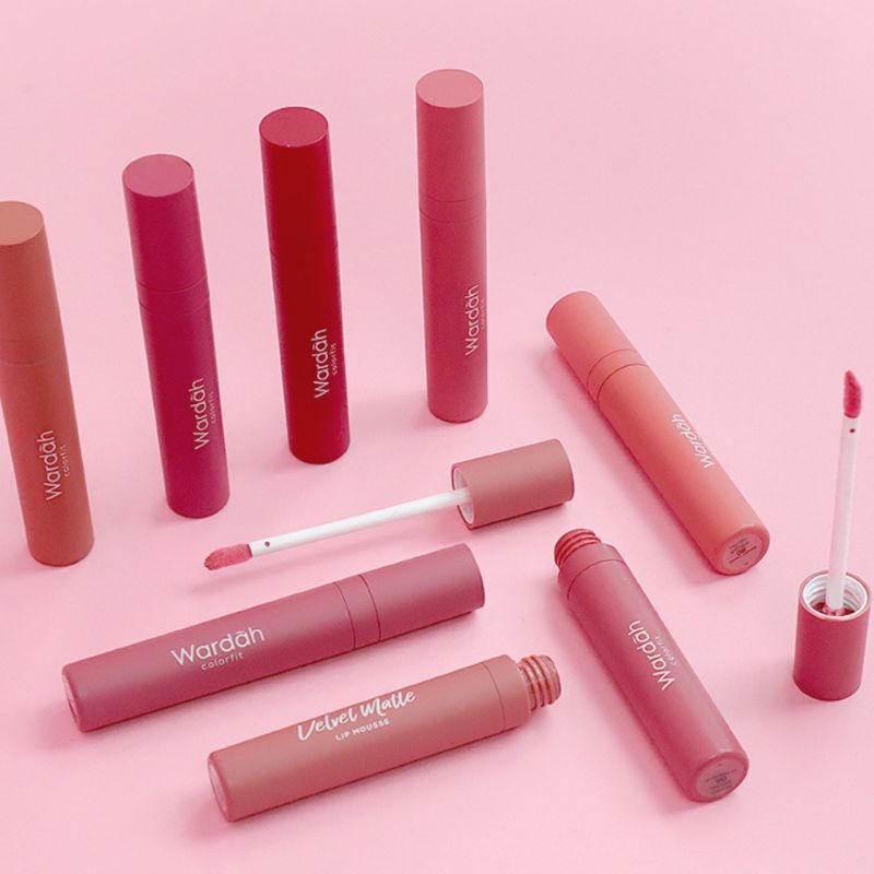HF - Wardah Colorfit Velvet Matte Lip Mousse/Lipstik Wardah nude