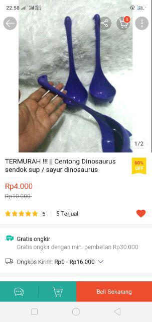 Termurah !!! || Centong Dinosaurus Sendok Sup / Sayur Dinosaurus
