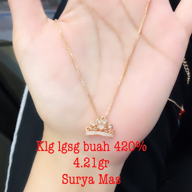 Kalung langsung buah emas 420%