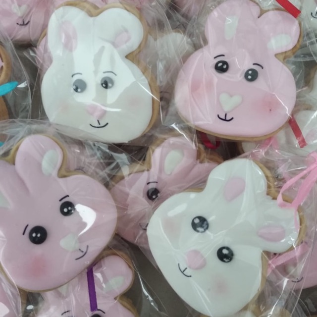 

Kepala kelincii (head bunny)cookies